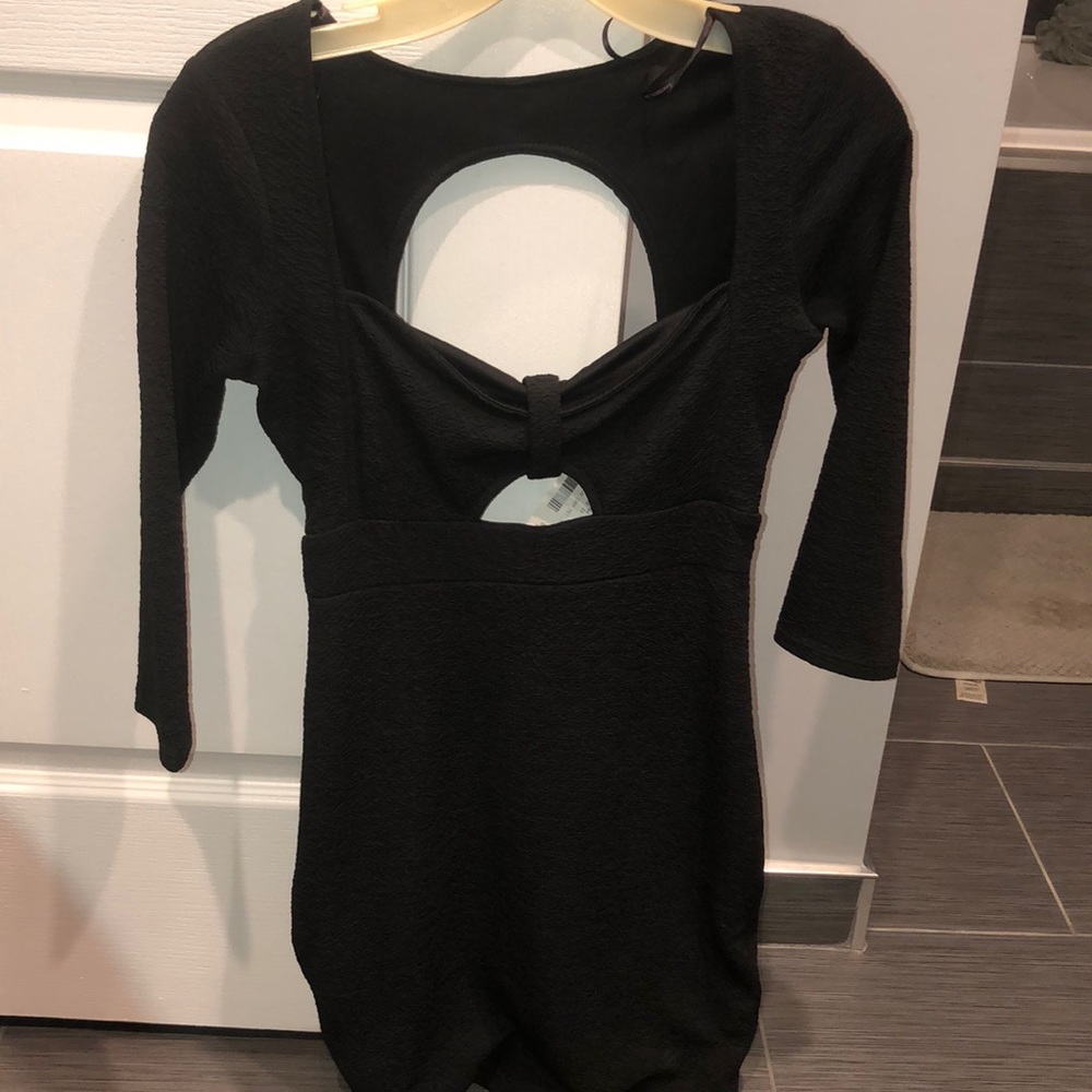 Mini black dress